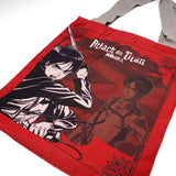 Attack on Titan Eren Red Canvas Character Tote Bag - BUCKET POPCORN 