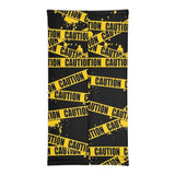 Yellow Caution Tape All Over Print Neck Gaiter - BUCKET POPCORN 