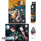 Demon Slayer Group Character Boxed Poster 2 Piece Set - BUCKET POPCORN 