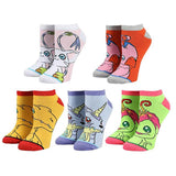 Digimon Character Crew Socks 5 Pair Set