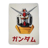 Gundam Original Fleece Throw Blanket - BUCKET POPCORN 