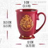 Harry Potter Gold Hogwarts Logo Ceramic Coffee Mug - BUCKET POPCORN 