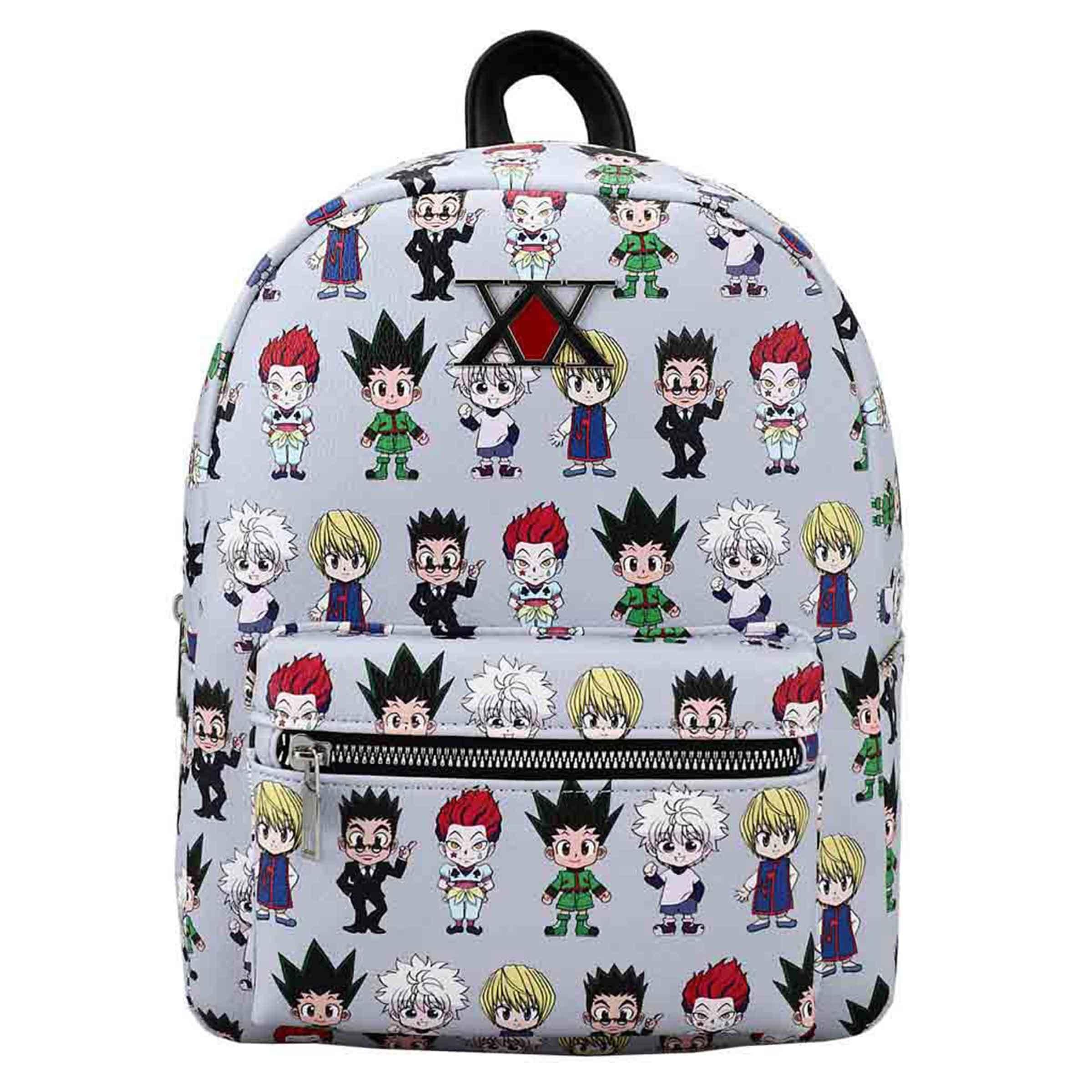 Hunter X Hunter Anime Cartoon Graphic Print Backpack with Laptop Pocket 