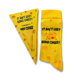 "It Ain't Easy Being Cheesy" Fun Unisex Cheese Slice Gift Boxed Socks - BUCKET POPCORN 