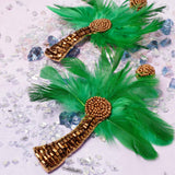 Seed Beading Chunky Palm Tree Earrings - BUCKET POPCORN 