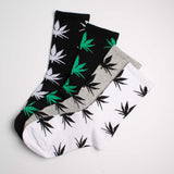 Unisex Fun Weed All Over Print Crew Socks - BUCKET POPCORN 