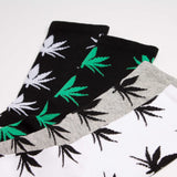 Unisex Fun Weed All Over Print Crew Socks - BUCKET POPCORN 