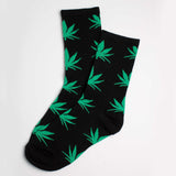 Unisex Fun Weed All Over Print Crew Socks - BUCKET POPCORN 