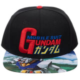 Mobile Suit Gundam Sublimated Bill Snapback - BUCKET POPCORN 