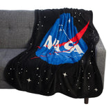 NASA Icon Coral Fleece Throw Blanket - BUCKET POPCORN 