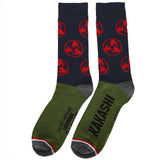 Naruto Shippuden Men's Logo Print 5-Pair Pack Crew Socks - BUCKET POPCORN 