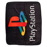 PlayStation Logo Digital Print Fleece Throw Blanket - BUCKET POPCORN 