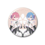 Re:Zero - Starting Life In Another World Ram and Rem Can Badge 3 Piece Set - BUCKET POPCORN 