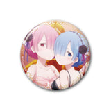 Re:Zero - Starting Life In Another World Ram and Rem Can Badge 3 Piece Set - BUCKET POPCORN 