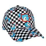 Sonic The Hedgehog All Over Print Checker Baseball Cap