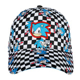 Sonic The Hedgehog All Over Print Checker Baseball Cap