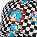 Sonic The Hedgehog All Over Print Checker Baseball Cap