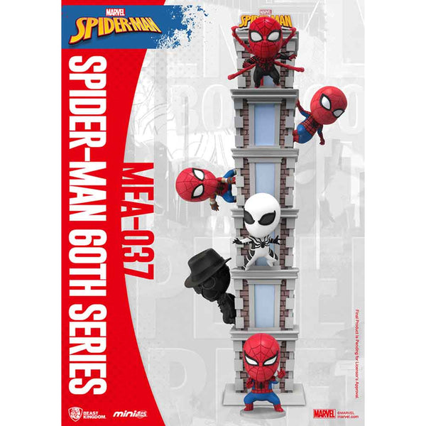 Spider Man 60th Anniversary Series Bright Box Figure Set (6pc