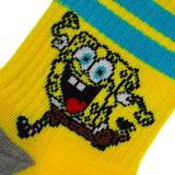 SpongeBob Unisex Quarter Crew 3 Pair Pack Socks - BUCKET POPCORN 