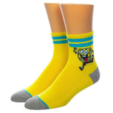 SpongeBob Unisex Quarter Crew 3 Pair Pack Socks - BUCKET POPCORN 