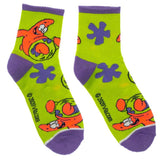 SpongeBob Unisex Quarter Crew 3 Pair Pack Socks - BUCKET POPCORN 