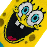 SpongeBob Unisex Quarter Crew 3 Pair Pack Socks - BUCKET POPCORN 