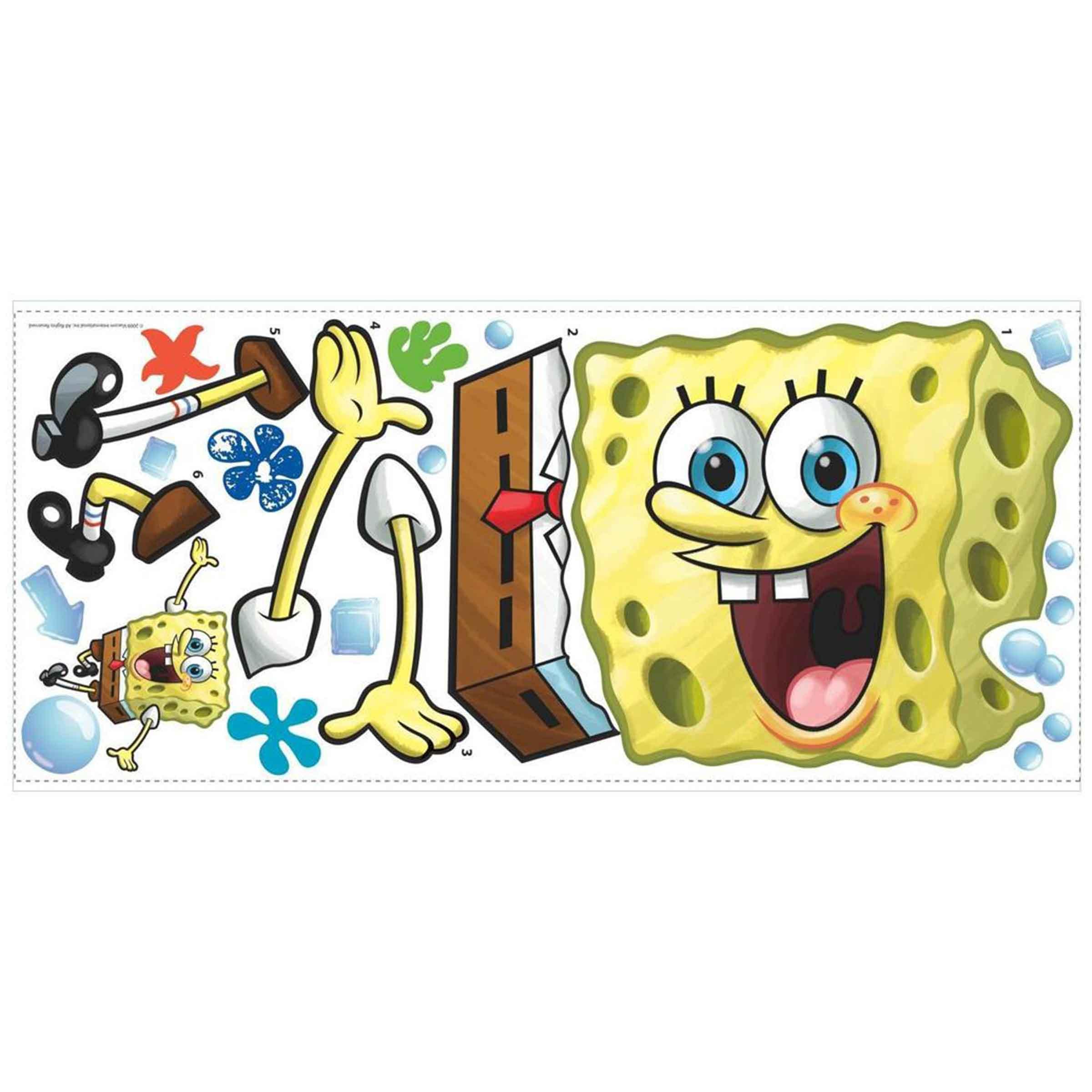 Spongebob Squarepants Giant Wall Decal Sticker Applique