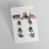 Star Wars The Mandalorian Stud Earring Set - BUCKET POPCORN 