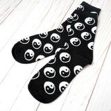 Women's Yin Yang Symbol Black and White Crew Socks - BUCKET POPCORN 