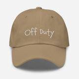 Off Duty Fun Embroidered Unisex Baseball Cap - BUCKET POPCORN 