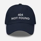 404 Not Found Embroidered Unisex Classic Dad hat - BUCKET POPCORN 