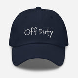 Off Duty Fun Embroidered Unisex Baseball Cap - BUCKET POPCORN 