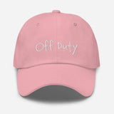 Off Duty Fun Embroidered Unisex Baseball Cap - BUCKET POPCORN 