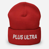 Plus Ultra Embroidered Unisex Cuffed Beanie - BUCKET POPCORN 