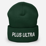 Plus Ultra Embroidered Unisex Cuffed Beanie - BUCKET POPCORN 