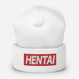 Hentai Japanese Word Anime Quote Unisex Cuffed Beanie - BUCKET POPCORN 