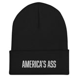 America's Ass Funny Unisex Cuffed Beanie - BUCKET POPCORN 