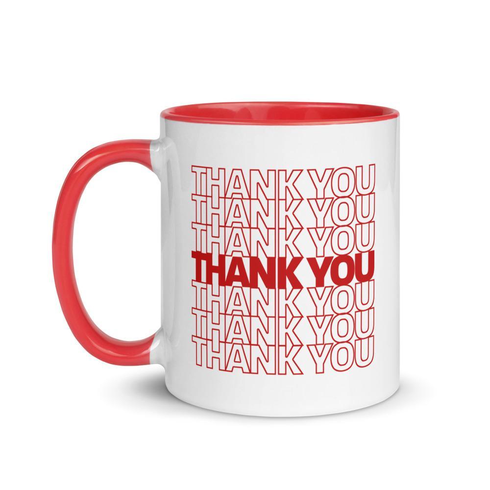 Thank You Dad Father's Day Mug with Color Inside - BUCKET POPCORN 
