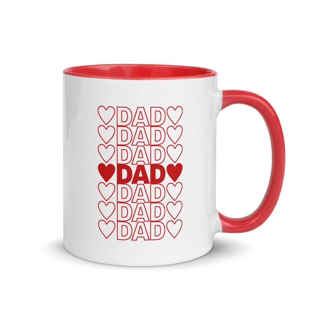 Thank You Dad Father's Day Mug with Color Inside - BUCKET POPCORN 