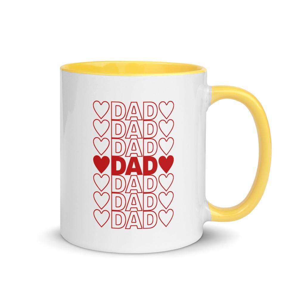 Thank You Dad Father's Day Mug with Color Inside - BUCKET POPCORN 