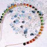 Women's Rainbow Color Rhinestone Fashion Headband - BUCKET POPCORN 